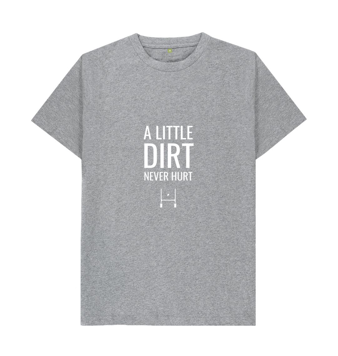 Athletic Grey A little dirt - Adults T-Shirt