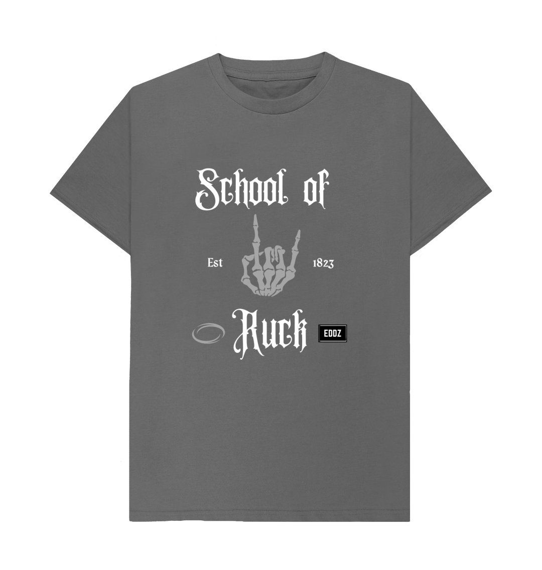 Slate Grey Adults \u201cSchool of Ruck\u201d T-Shirt