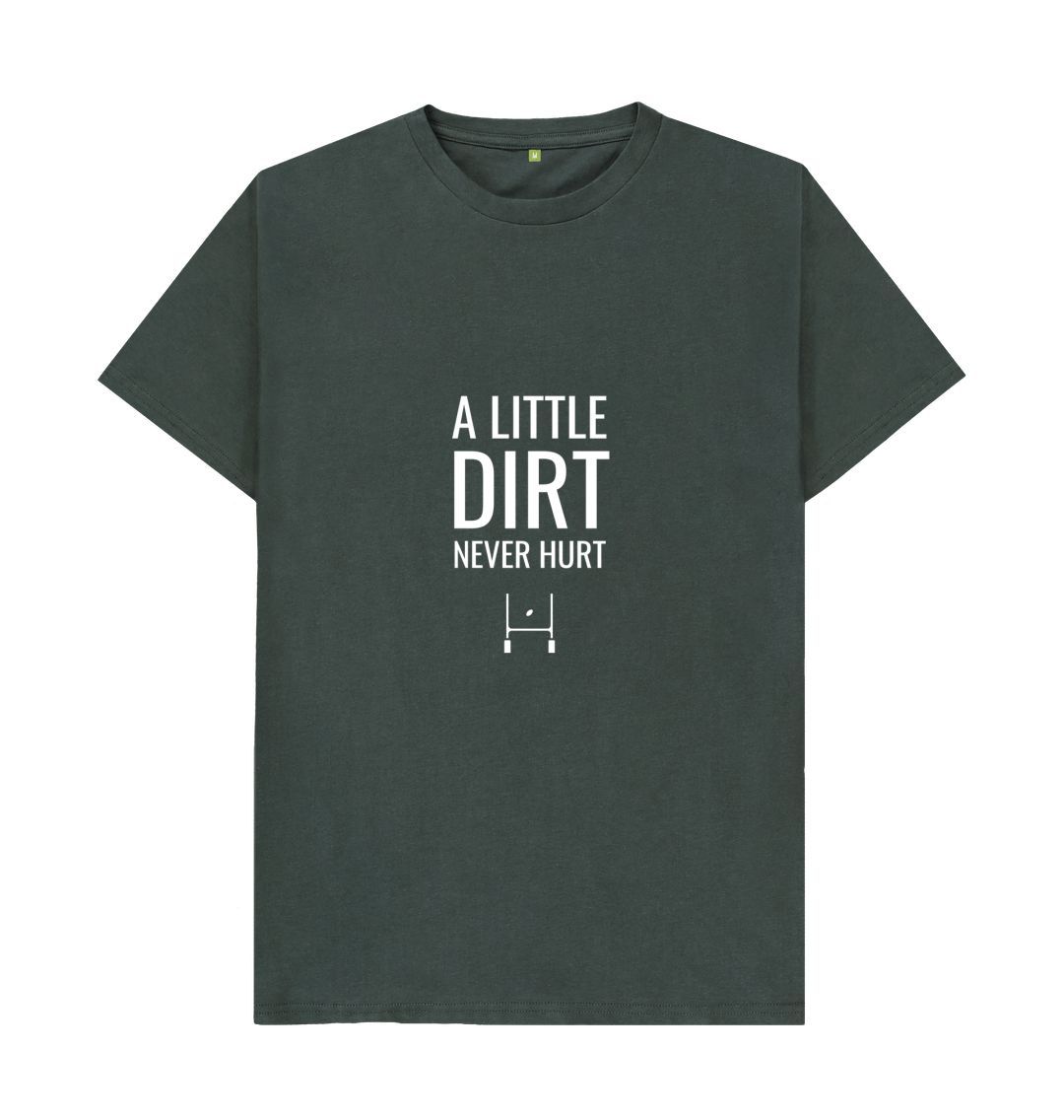 Dark Grey A little dirt - Adults T-Shirt