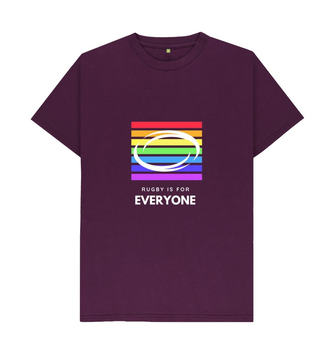 Purple Adults T-Shirt - Rugby is for everyone