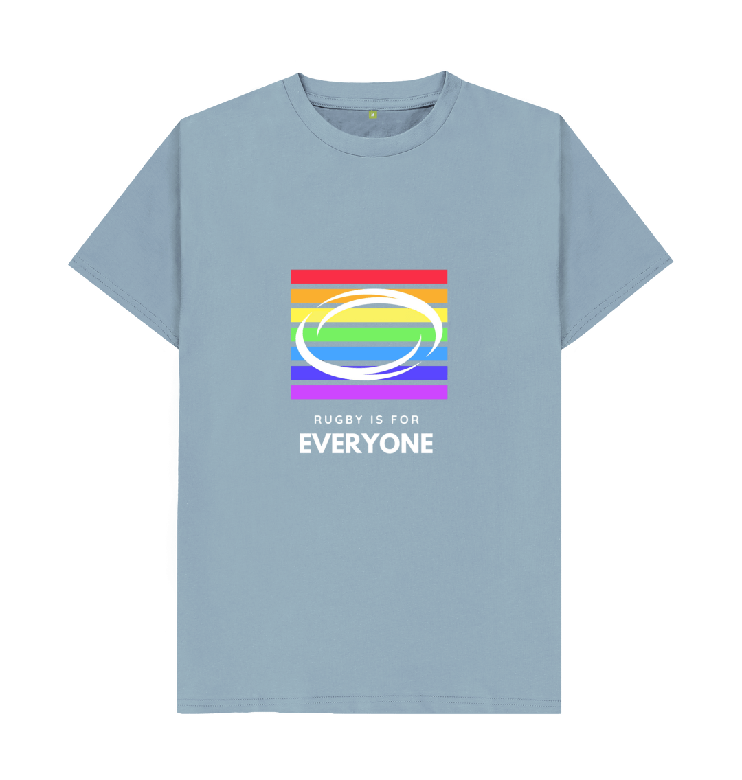 Stone Blue Adults T-Shirt - Rugby is for everyone