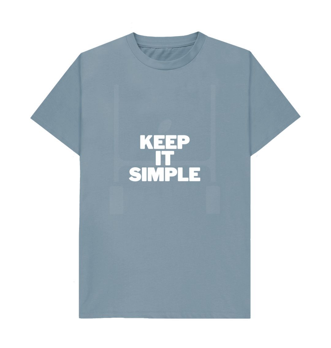 Stone Blue Keep it simple T-Shirt