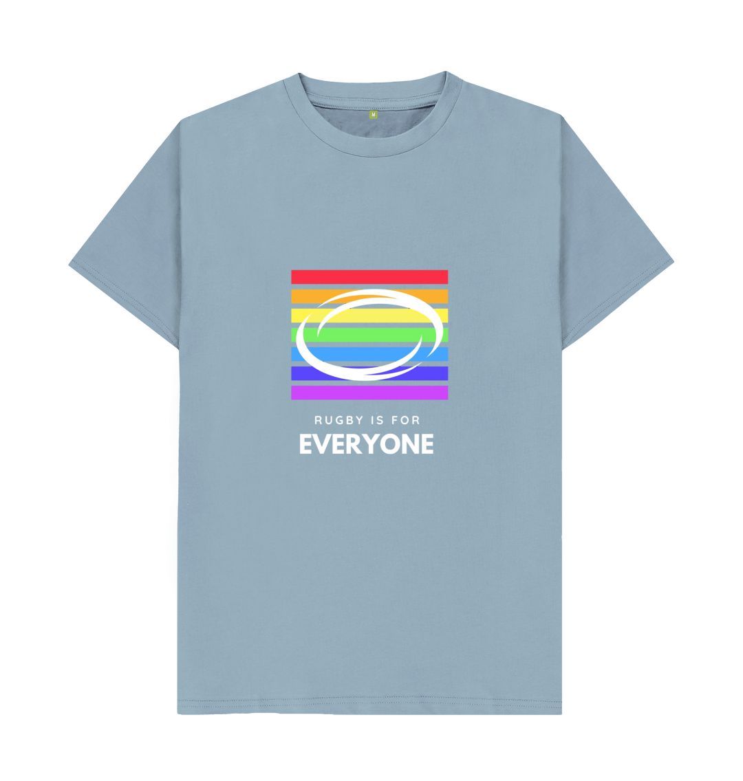 Stone Blue Adults T-Shirt - Rugby is for everyone