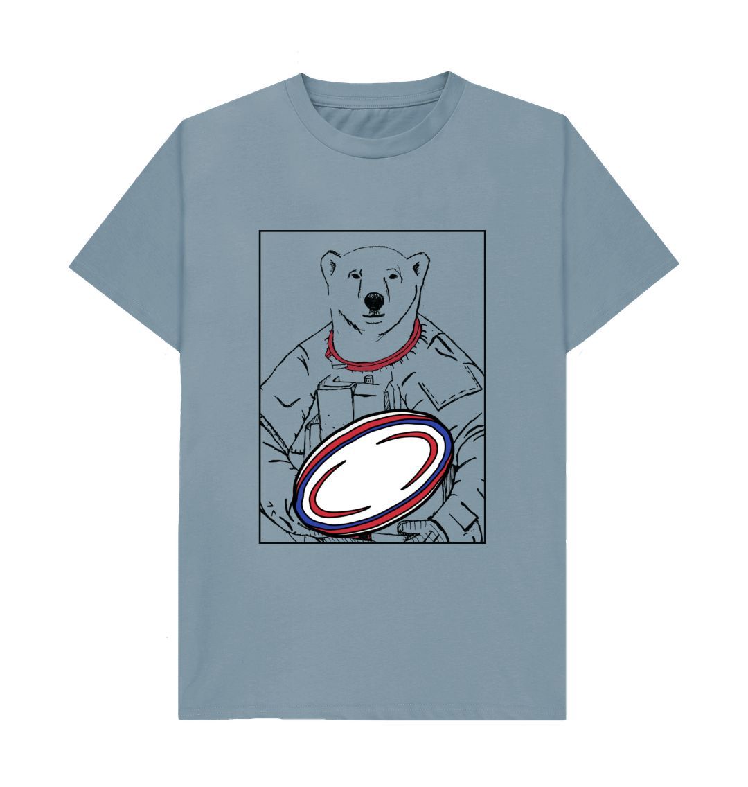 Stone Blue Bear - rugby T-Shirt Adults