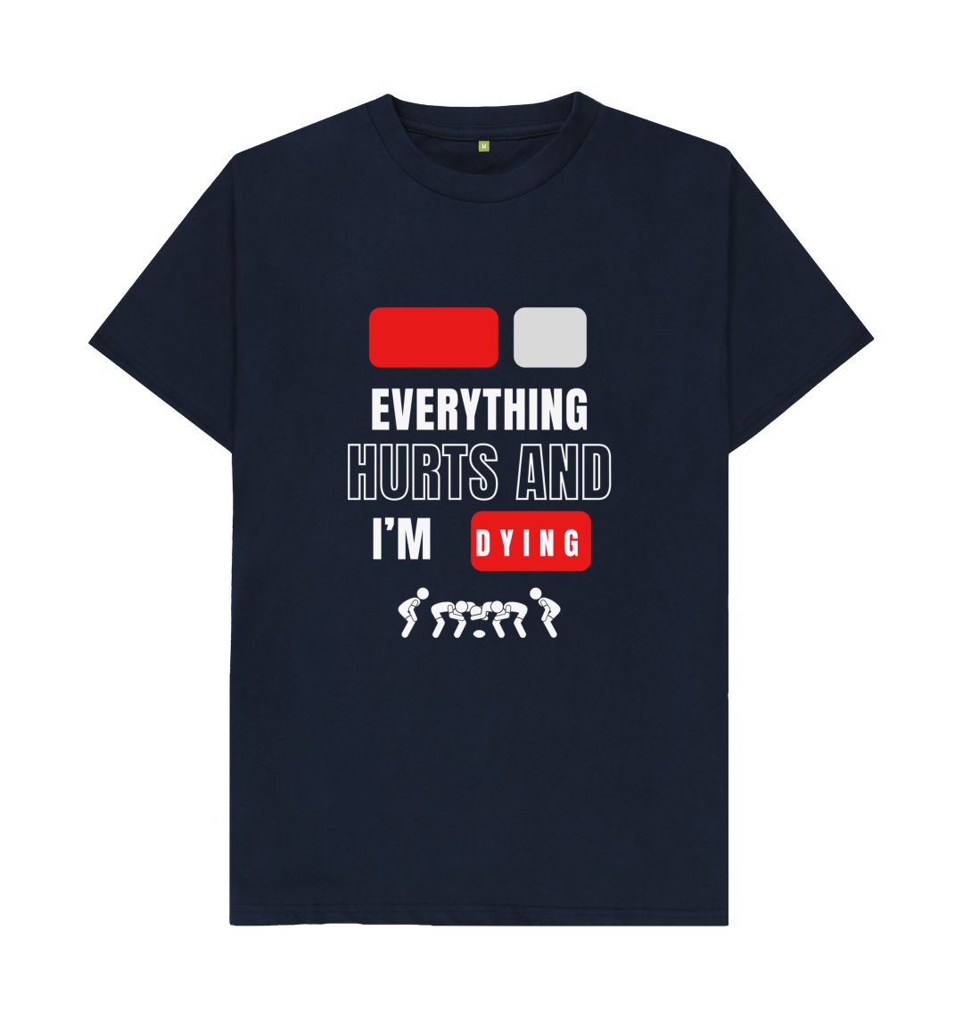 Navy Blue Adults Post game T-Shirt
