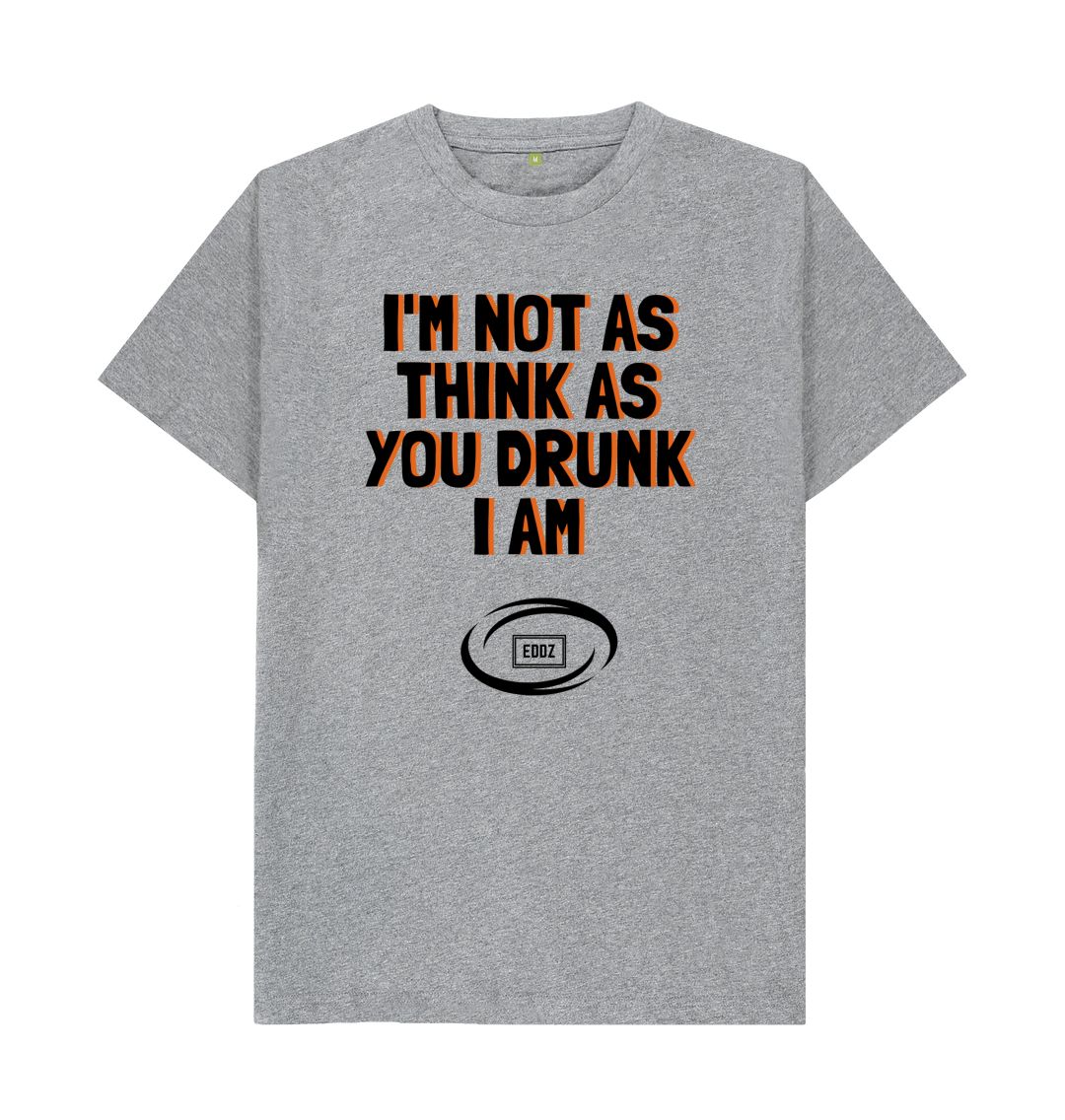 Athletic Grey Adults \u201cDrunk\u201d T- Shirt