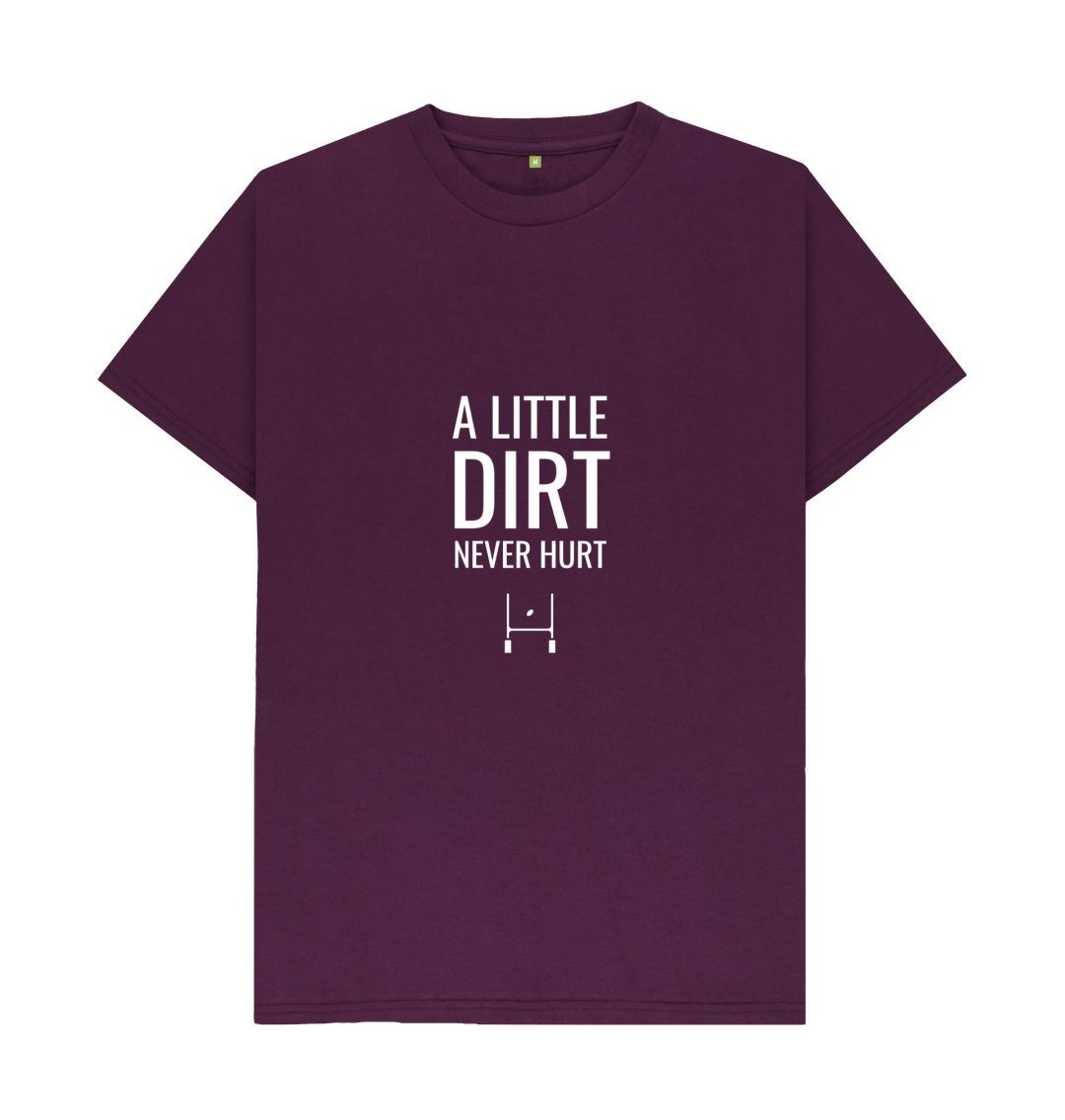 Purple A little dirt - Adults T-Shirt