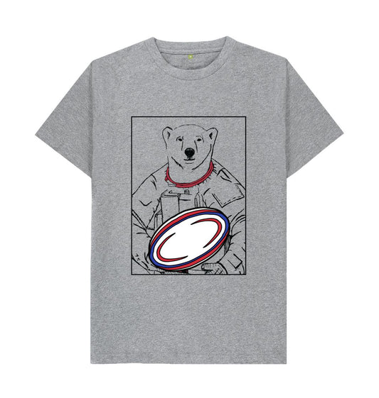 Athletic Grey Bear - rugby T-Shirt Adults