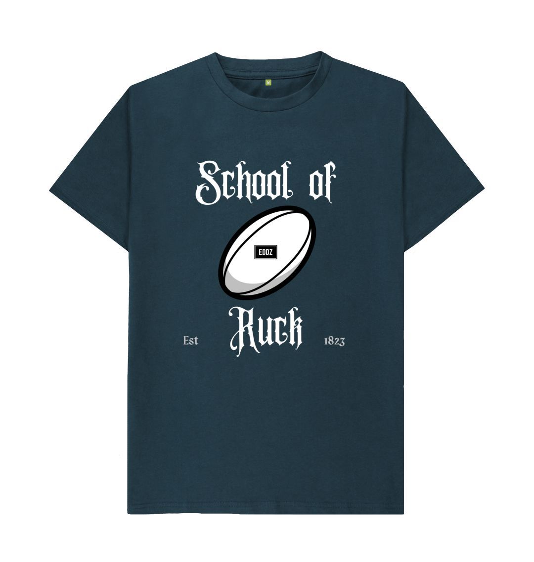 Denim Blue Adults - \u201cSchool of Ruck\u201d T-shirt