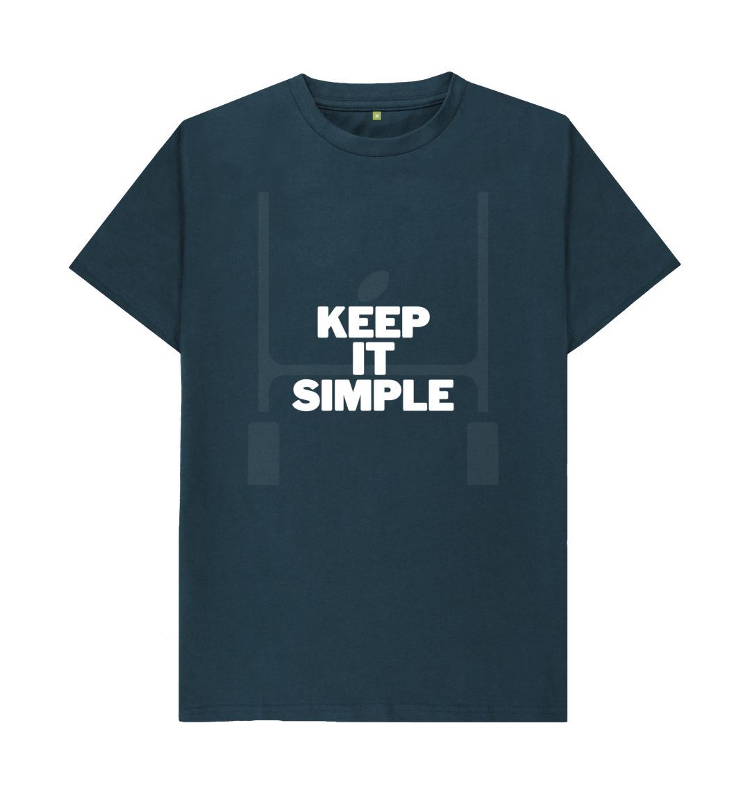 Denim Blue Keep it simple T-Shirt