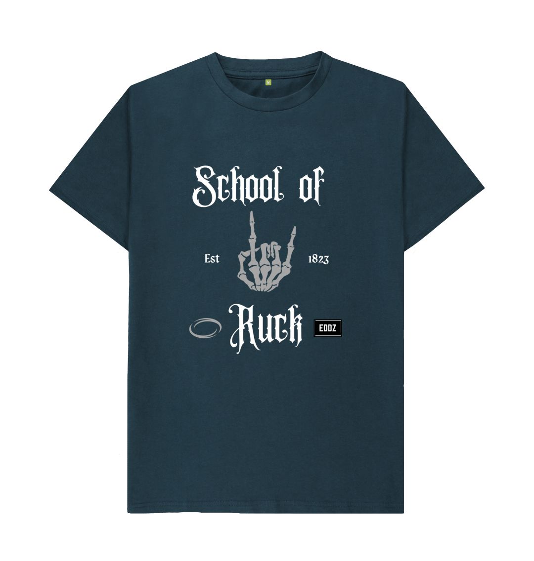 Denim Blue Adults \u201cSchool of Ruck\u201d T-Shirt