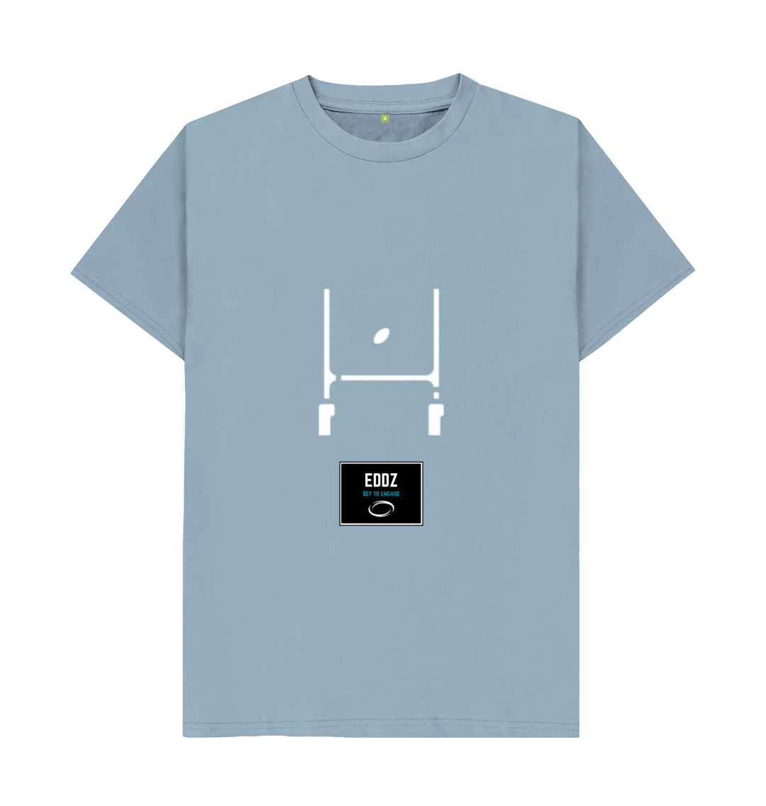 Stone Blue Adults - EDDZ 'Set to Engage' Rugby Tee