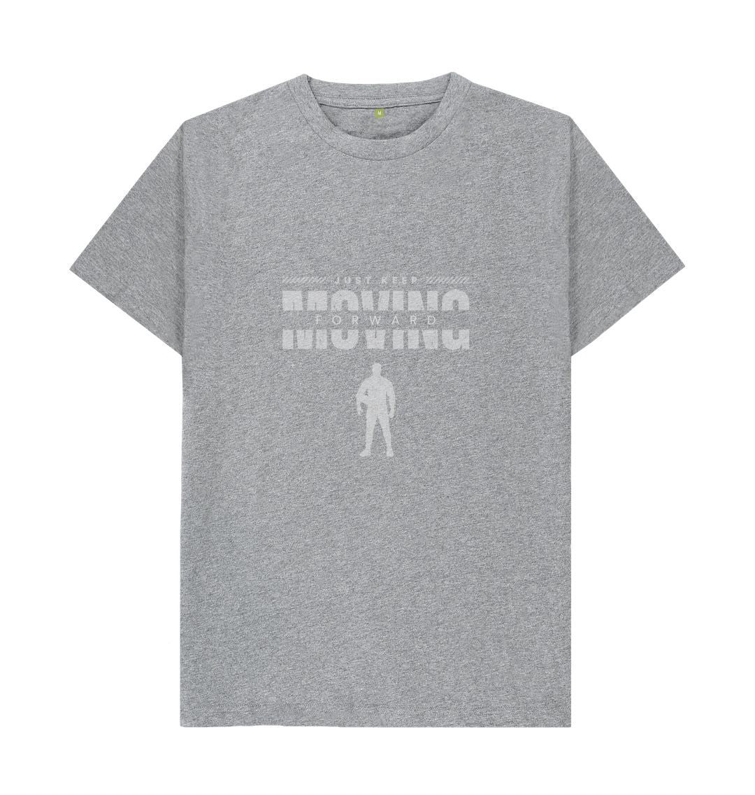 Athletic Grey Adults - Just keep moving forward -T-shirt